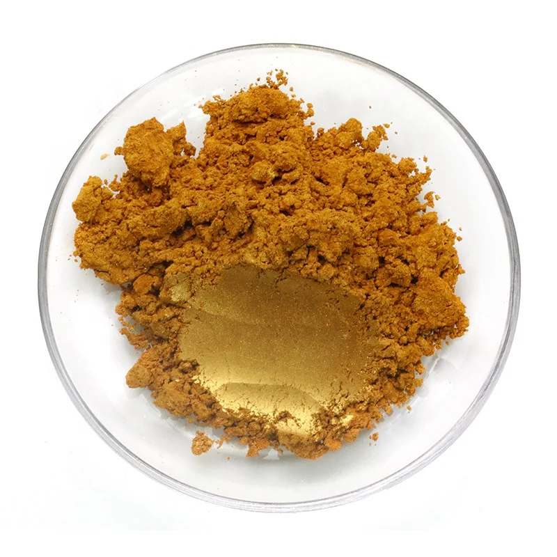 Shangse Pigments Paint Pigment Golden Luster Pearl Effect Coating Pigment Gold Mica Powder