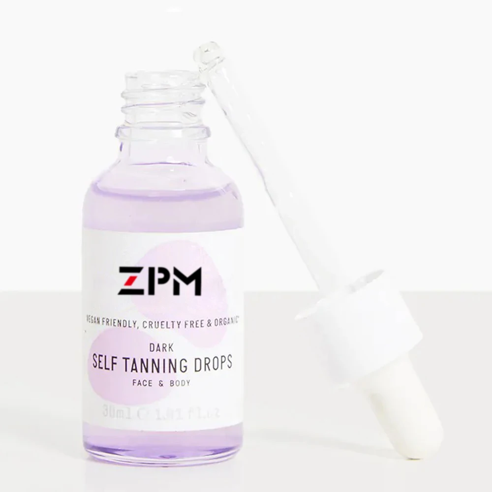 ZPM OEM/ODM Private Label Natural Organic Sleep Self Tan Sunless Fast Tanning Bubble Drops