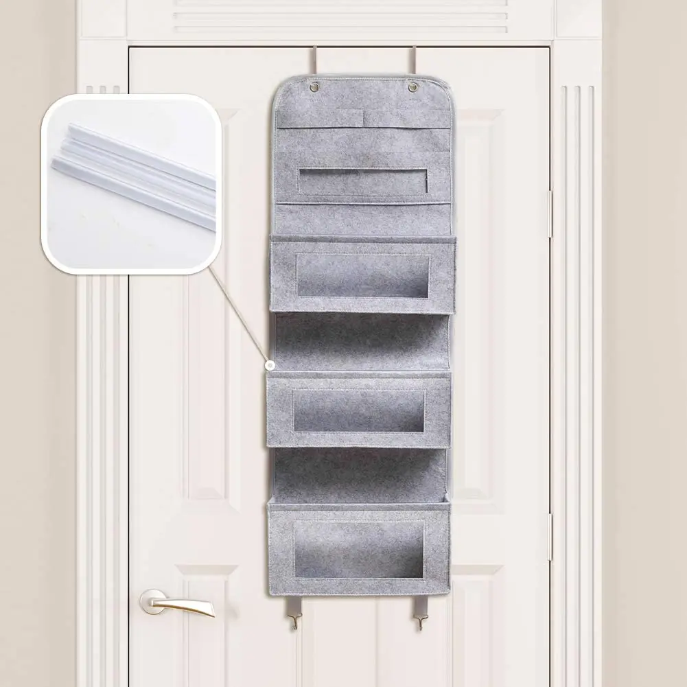 Upin Clear Window door Storage Bag Organization Flower Felt Wall Hanging Shelves