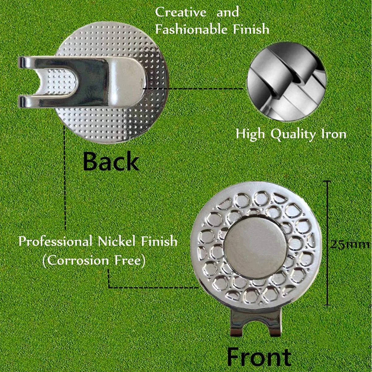 Factory Price Hat Clips with Strong Magnetic Golf Accessories Hot Sale Golf Ball Marker Holder