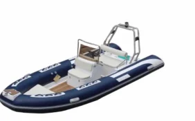 16ft Best-Selling Deep V Fiberglass Hull RIB 480 PVC Inflatable Boat  With back Storage and Roll Bar For Fishing