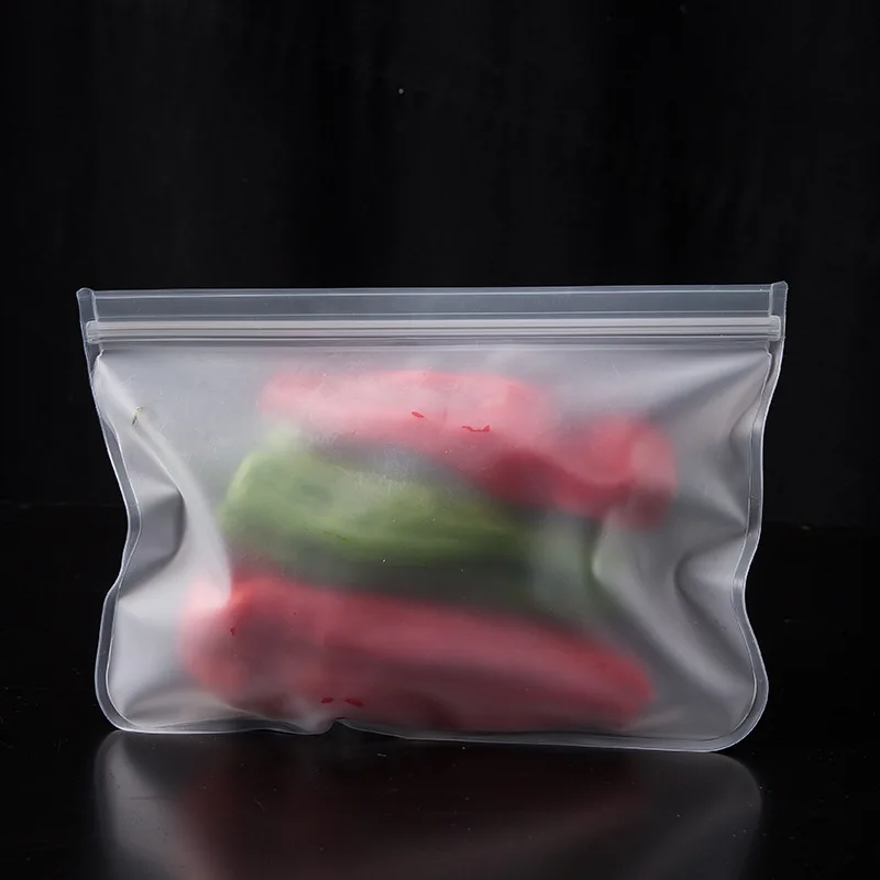 Food Storage Bag Reusable Stand Up Zip Shut Leakproof Containers Bag Food Fresh Wrap Ziplock Bag