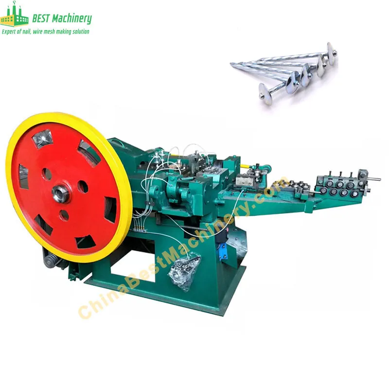 Automatic Thread rolling machine for ring shank nail