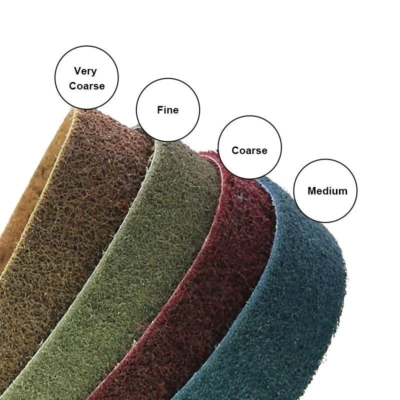 Nylon Abrasive Belt Stainless Steel Brushed Polished Abrasive Belt Stretchable Nylon Fiber Loop Linen Scouring Pad Band
