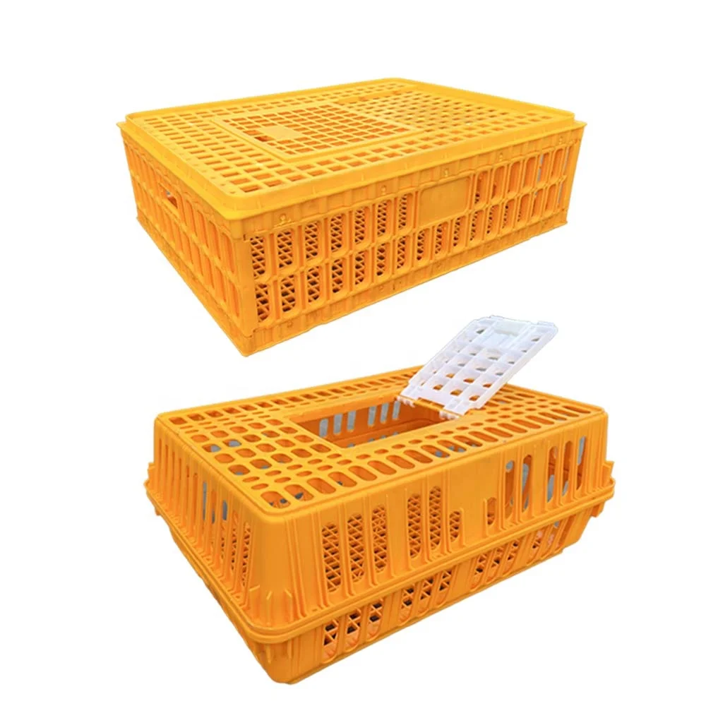 Plastic Chicken Cage Chicken Duck Goose Transport Box Poultry Turnover Box Breeding Chicken Basket