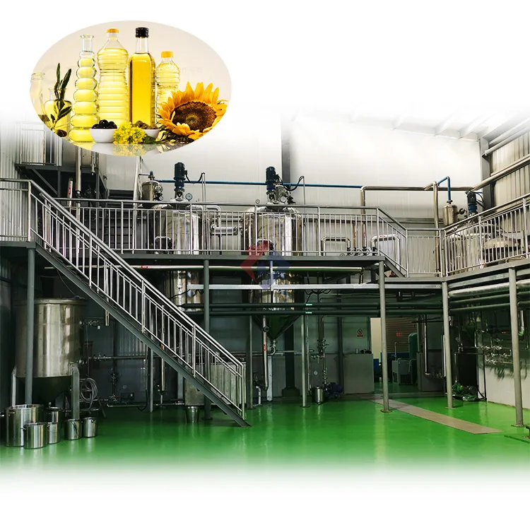 Complete production line refined oil plant edible oil refining machine