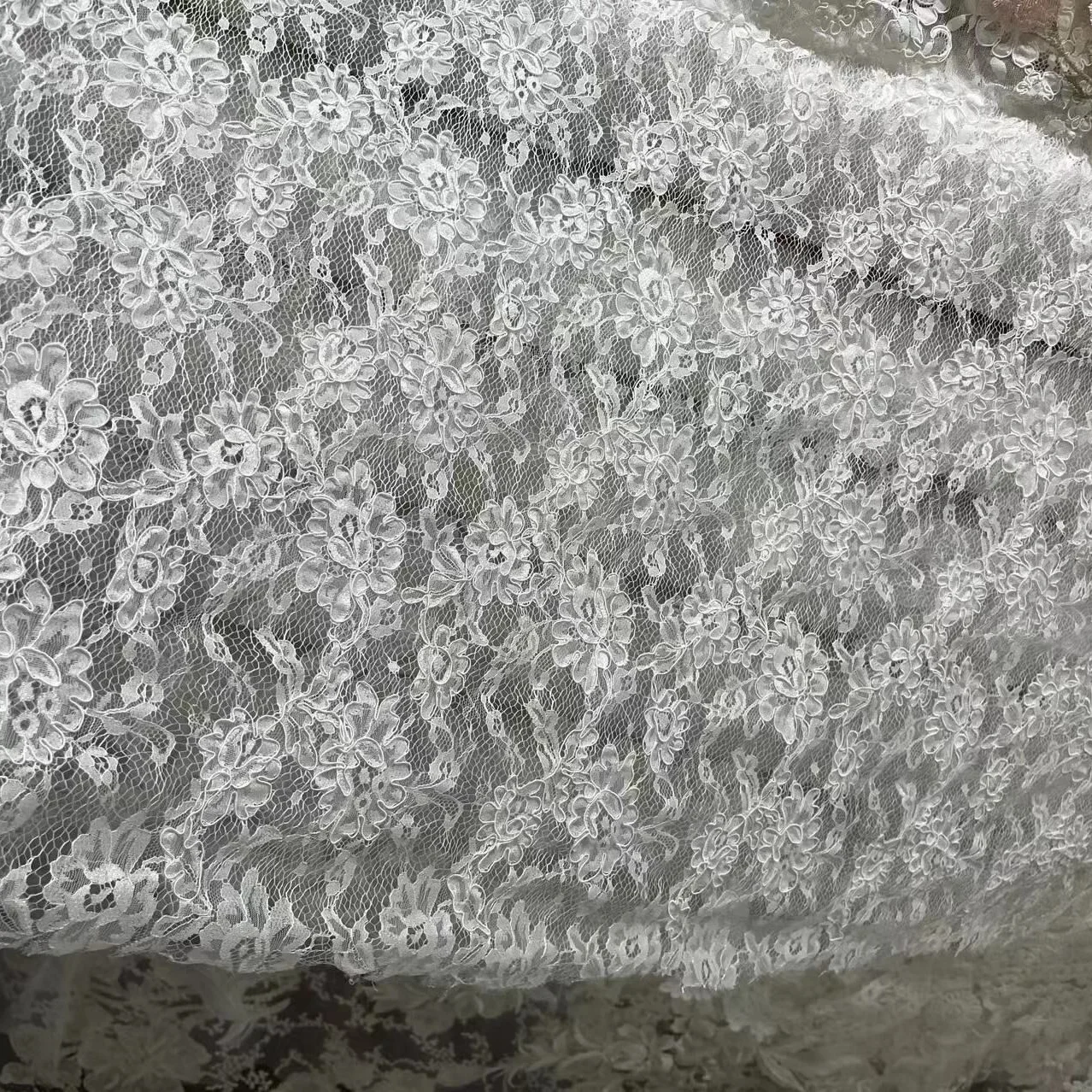 Corded Lace Fabric for Wedding Dress