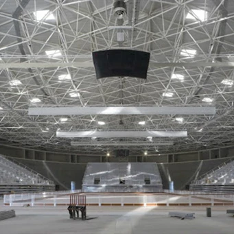 Prefabricated Stadium Dome Roof Building Galvanized Light Steel Structural Space Frame Indoor Stadium Roof Construction