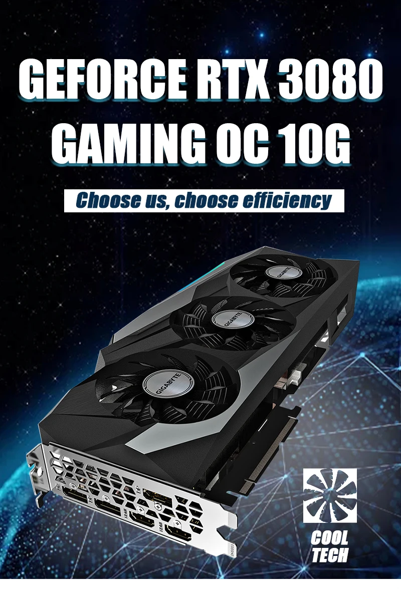 New Listing RTX 30 Series Graphics Cards Original GIGABYTE MSI RTX 3090 GAMING X TRIO 24G Graphics Card