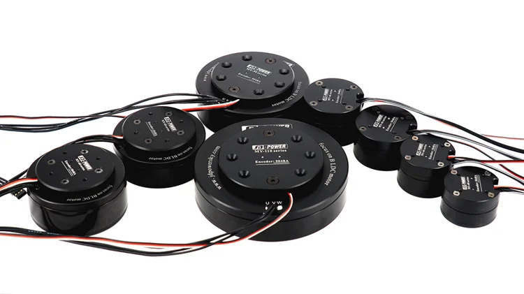 High quality JD power MYH 11026J 24v high torque flat bldc servo industrial robot arm gimbal brushless motor with encoder