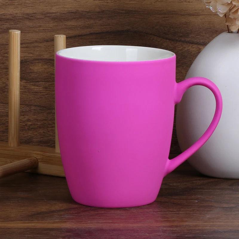 2022 hot sale high quality matte sublimation mugs customized color simple ceramic mugs