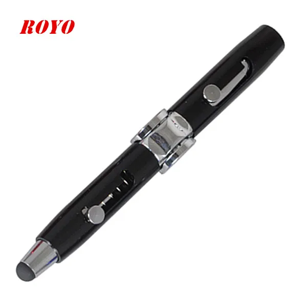 Factory Supply  Newest design 2 in 1 toy ballpoint pen tip of the finger gyro fidget pen hand spinner with touch stylus