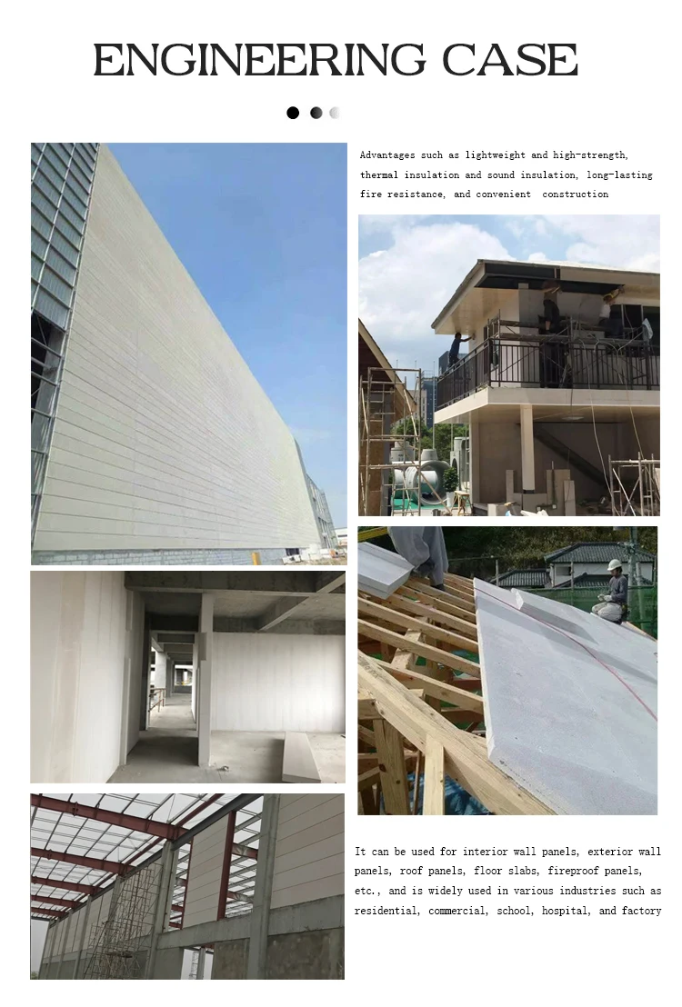 Construction Prefabricate Aac Block Concrete Wall Panel