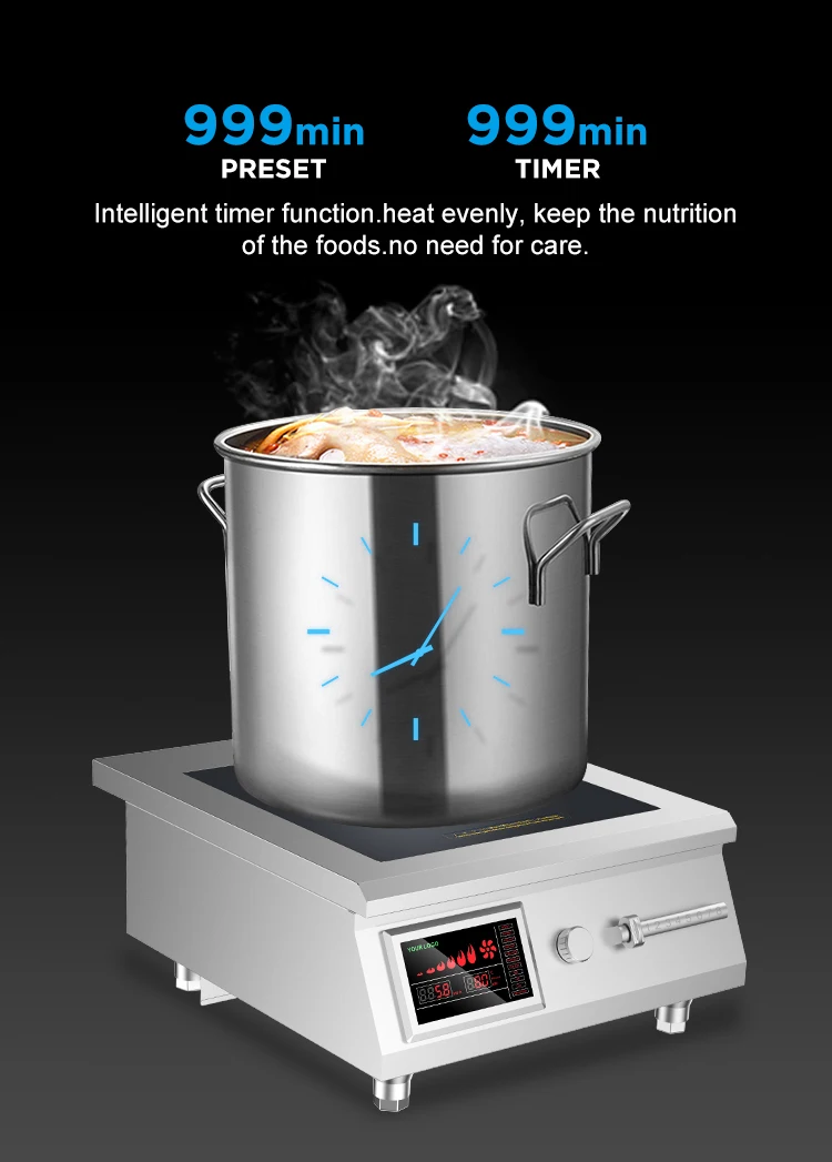 Tiansta Electric Induction Cooktop Rapidly Heating 8Kw 220V Heavy duty Commercial Induction Stove