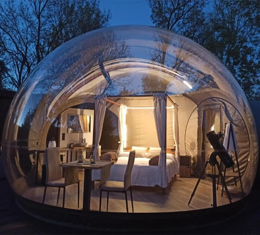 Outdoor Camping Glamping Lodge Hotels Shelter Clear Bubble Tent Igloo House Inflatable Dome Home (1600322134619)