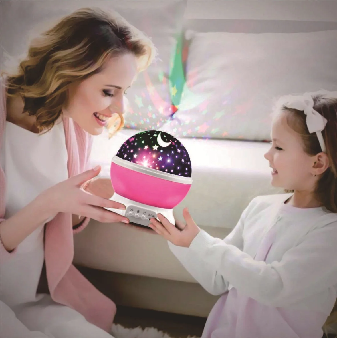 Star light projector led night light 360 Degree Rotation kids night light Color Changing with USB Cable, Gifts for Children