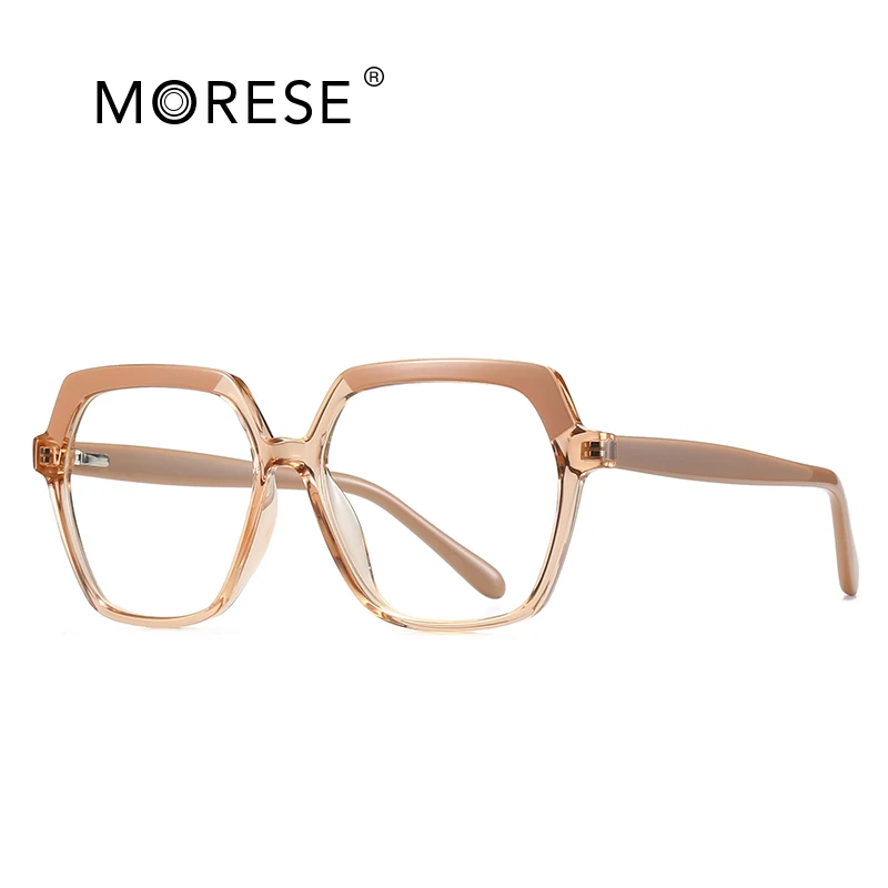 
Wholesale Lady Elegant Hexagon Sunglass Cellulose Acetate Optical Frames Blue Light Filter Computer Glasses 