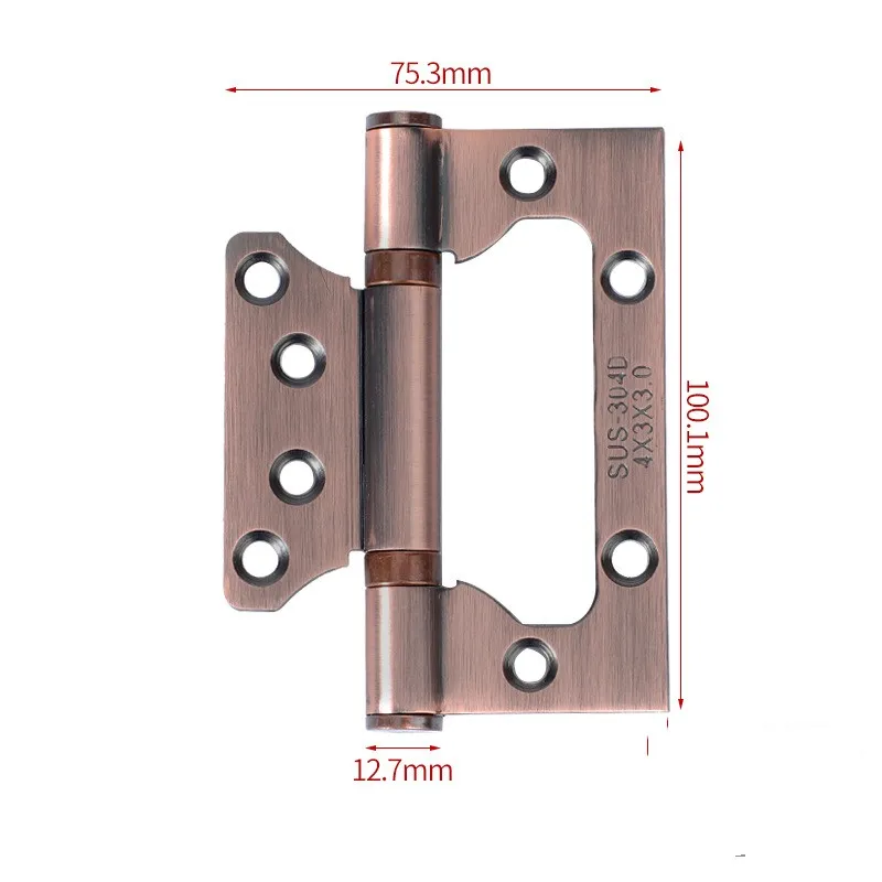 HM1150 Two-Section Force Closet Cabinet Door Furniture Hardware Mute Thickened Reinforced Hinge Wholesale Door Window Hinges