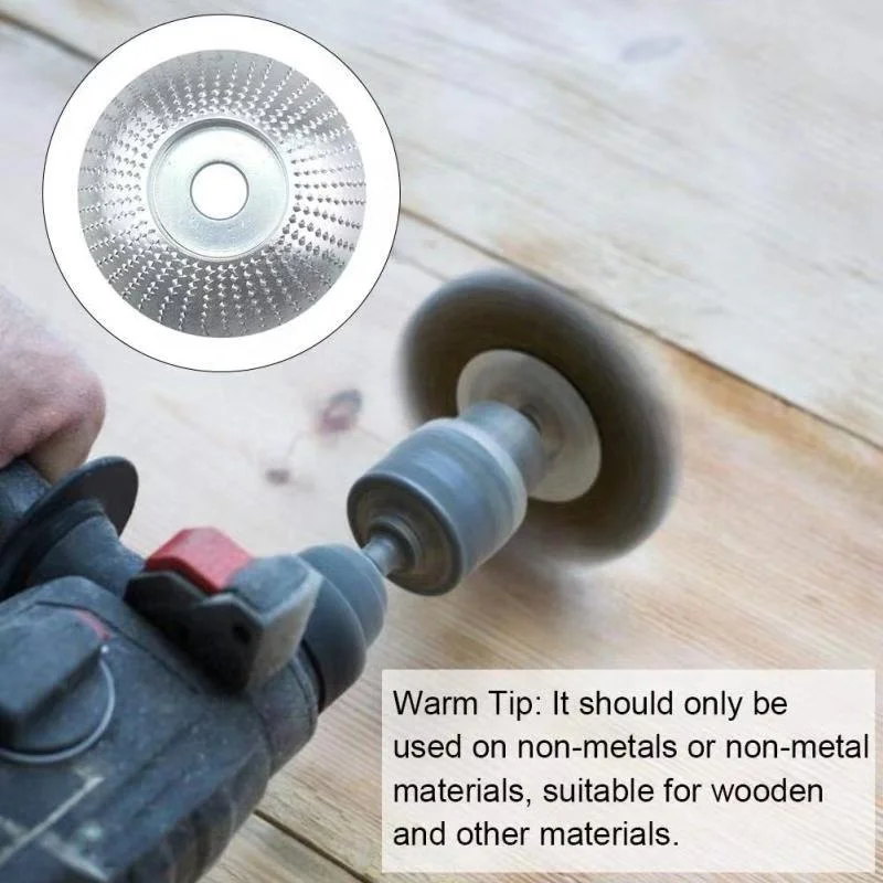 100*22mm Wood Grinding Wheel  wood carving disc Sanding Abrasive tool 5/8inch Bore