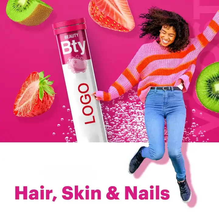 Private Label Vitamin Daily Food Care Supplement Collagen Effervescent Tablets Beauty Collagen Tablet Collagen Drink