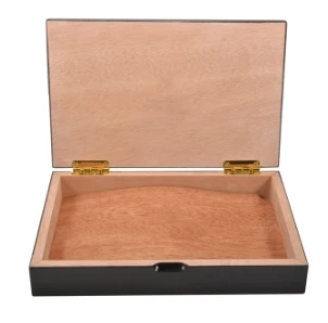 Customized High-End Large-Capacity Cigar Box Exquisite Pine Wood Storage Lacquer Cabinet Solid Wood Cigarette