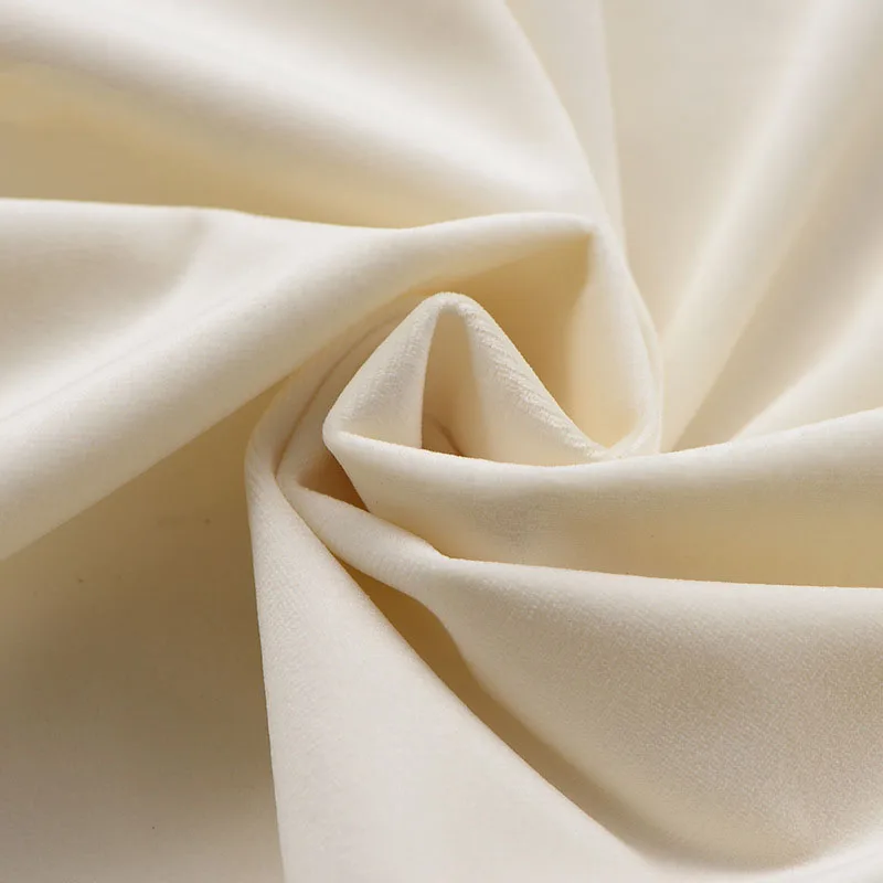 Home textile luxury waterproof plain 100% polyester velvet upholstery fabric for curtain and sofa