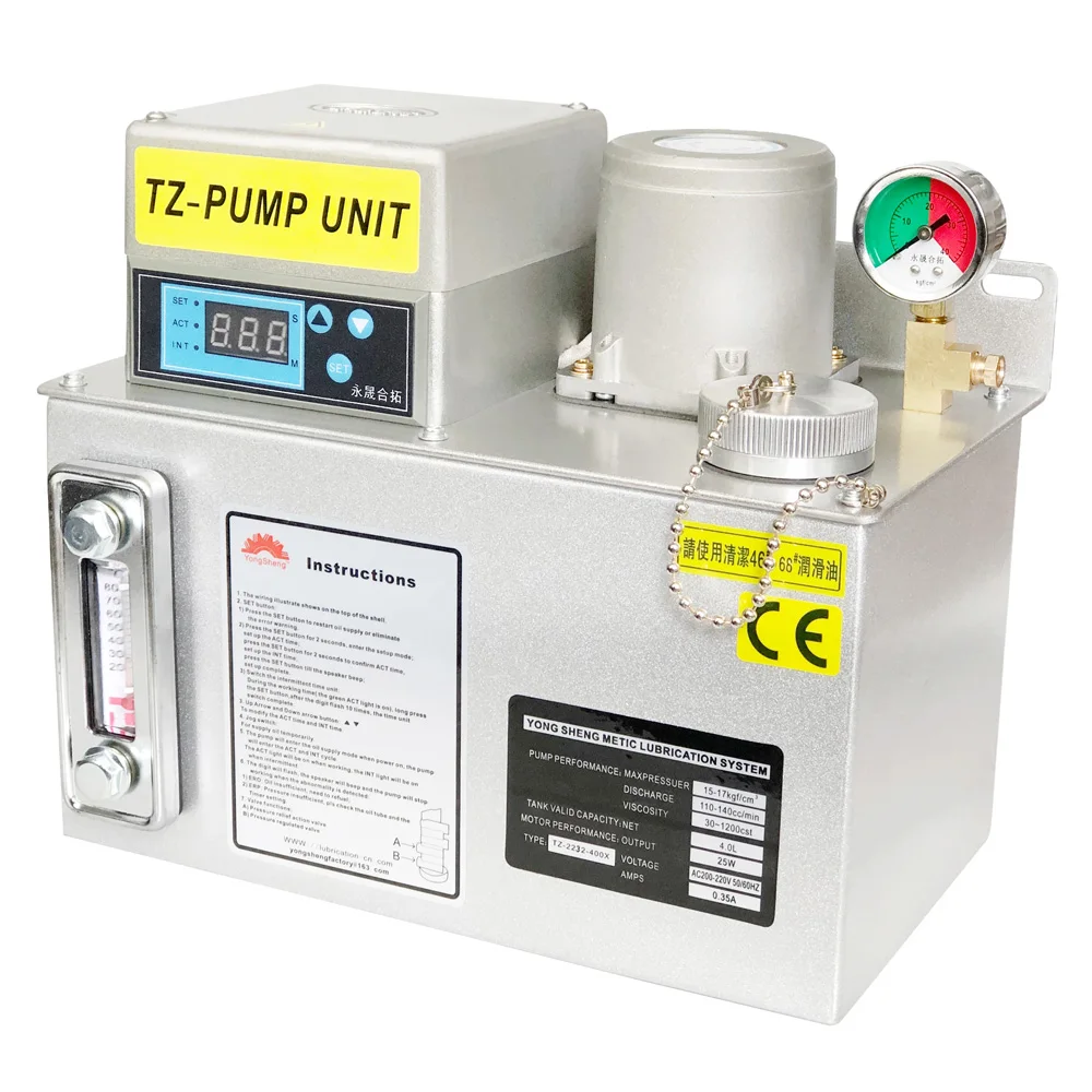 Digit Control Iron Tank Gear Lubricator Thin Oil Pump Station for Lathe Boring Milling Drilling Grinding Central Lubrication