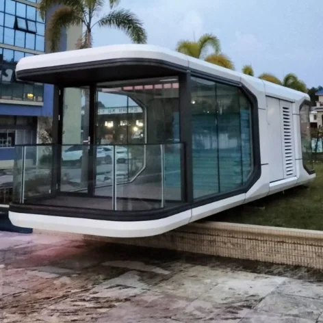 Hot Sale Luxury Modular Ready Made Tiny House Prefabricated Space Capsule House With Toilet