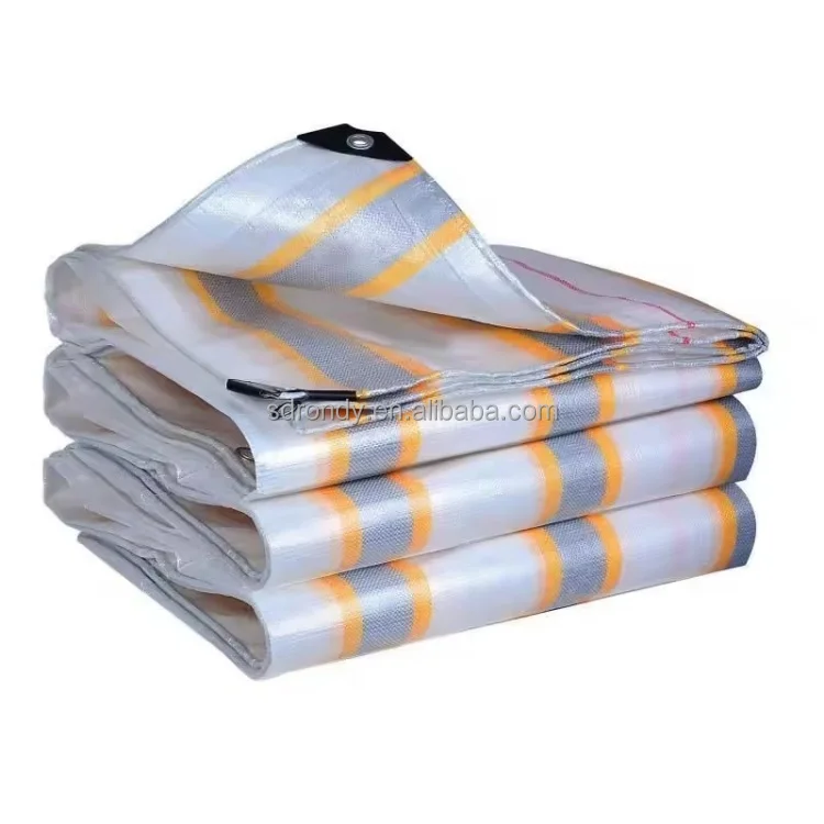 Light Duty PE Tarpaulin HDPE Woven PE Clor  Tarpaulin With LDPE Coating PE Tarp For Ethiopia Korea