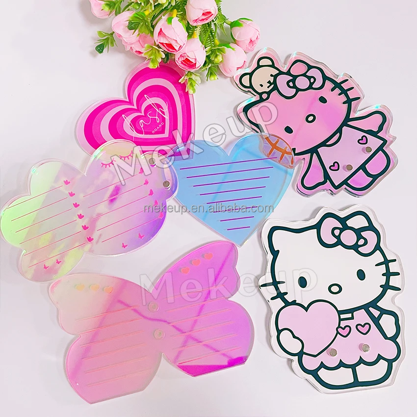 Custom Logo Acrylic Lash Tile With Cover Wholesale Acrylic Eyelash Extensions Lash Tile Lid Palette Box Pink Black Lash Tiles