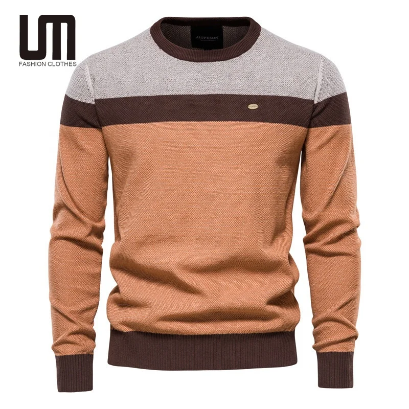 Liu Ming High Quality Winter Men Casual Cotton O Neck Pullover Knitted Sweaters