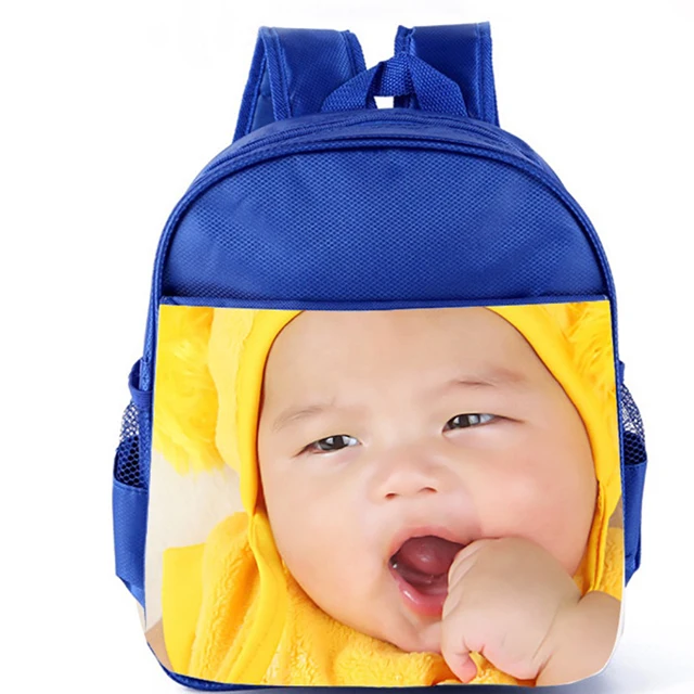 Sublimation blank custom kids backpack school bag children book bag for promotion gift