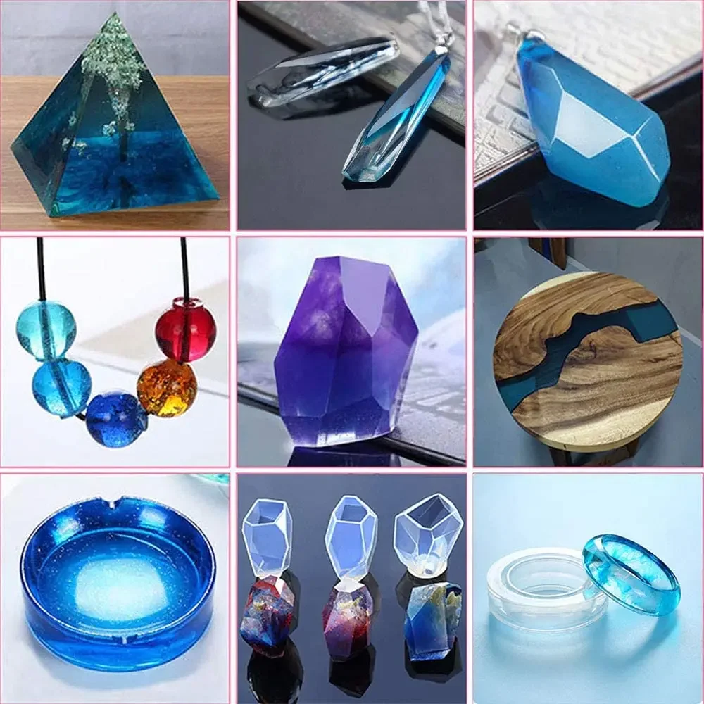 Most popular no bubble high transparent wooden craft crystal clear epoxi adhesives two part epoxy resin for diy crafts making