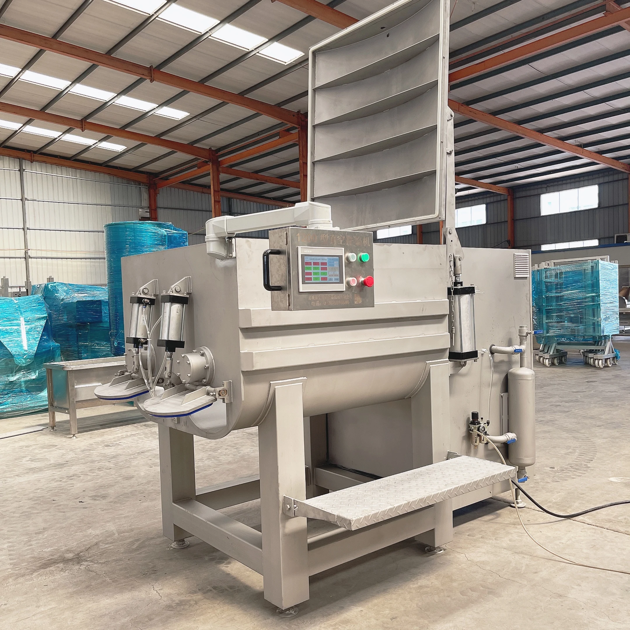 1200L Fully Automatic Vacuum Meat Mixer for Sausage Production and Meat Blending