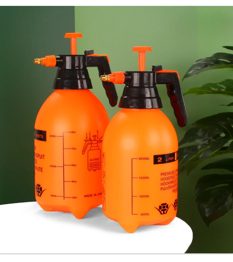 Household Garden 2L Plastic Pressure Mist Sprayer Bottle With Handle Plastic Trigger Sprayer