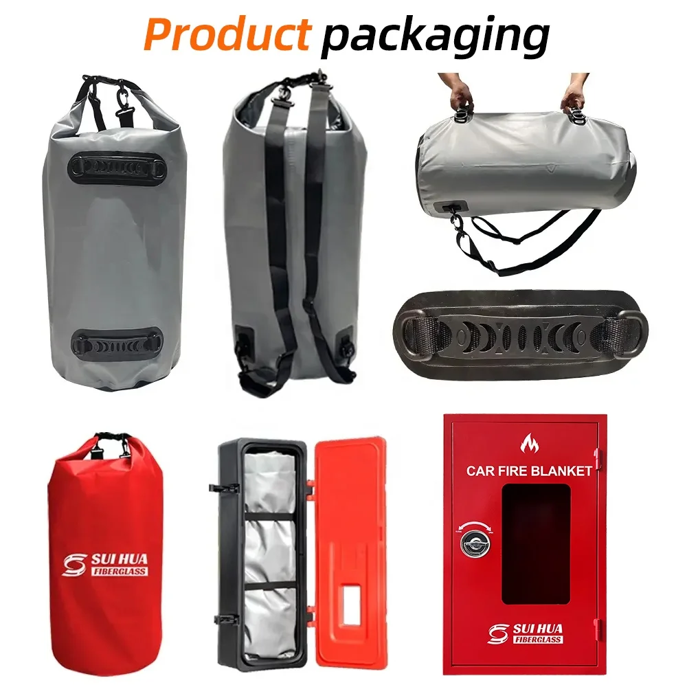 Car Fire Blanket 6*8M 19.8*26 Ft EV Fire blanket Fiberglass