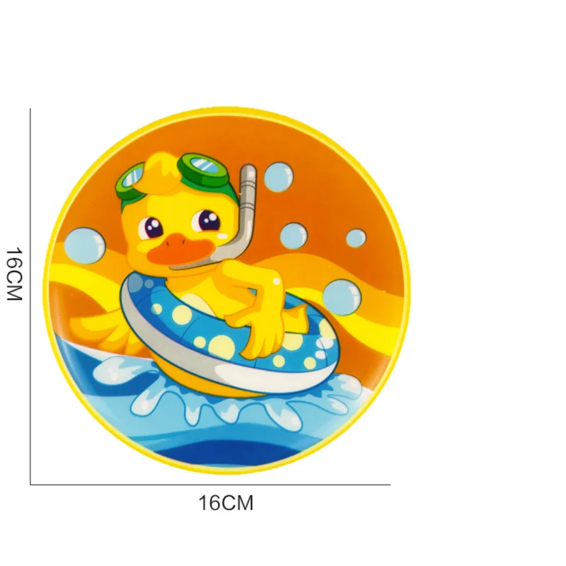 Kids Flying DiscToy Outdoor Playing Lawn Game Disk Flyer for Kindergarten Teaching Soft Silicone Colorful