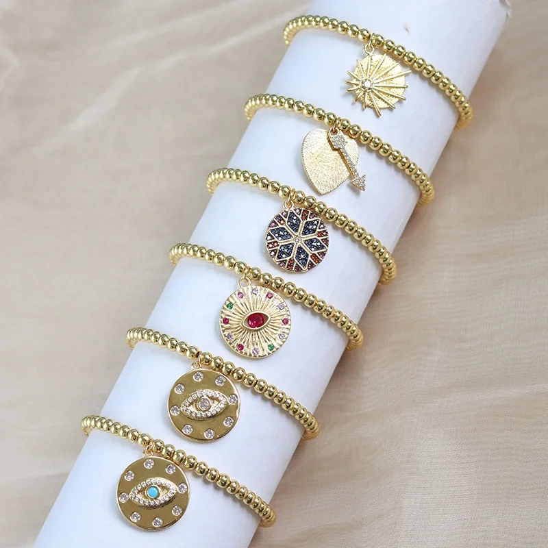 Hot Sell Welltop Evil Heart Wholesale Bracelet Bead Bracelet for girl