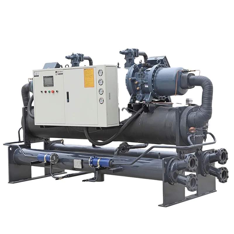 50 Ton Screw Water Cooled Water 40 TR Industrial For Dairy Product System Tobacco Leaf Cutting Machine Air Cooled Liquid Chiller