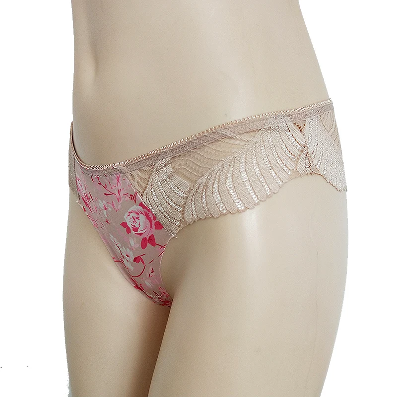 Stock lots High Quality Ladies Sexy Polyamide Lace Lingerie Brief Panty
