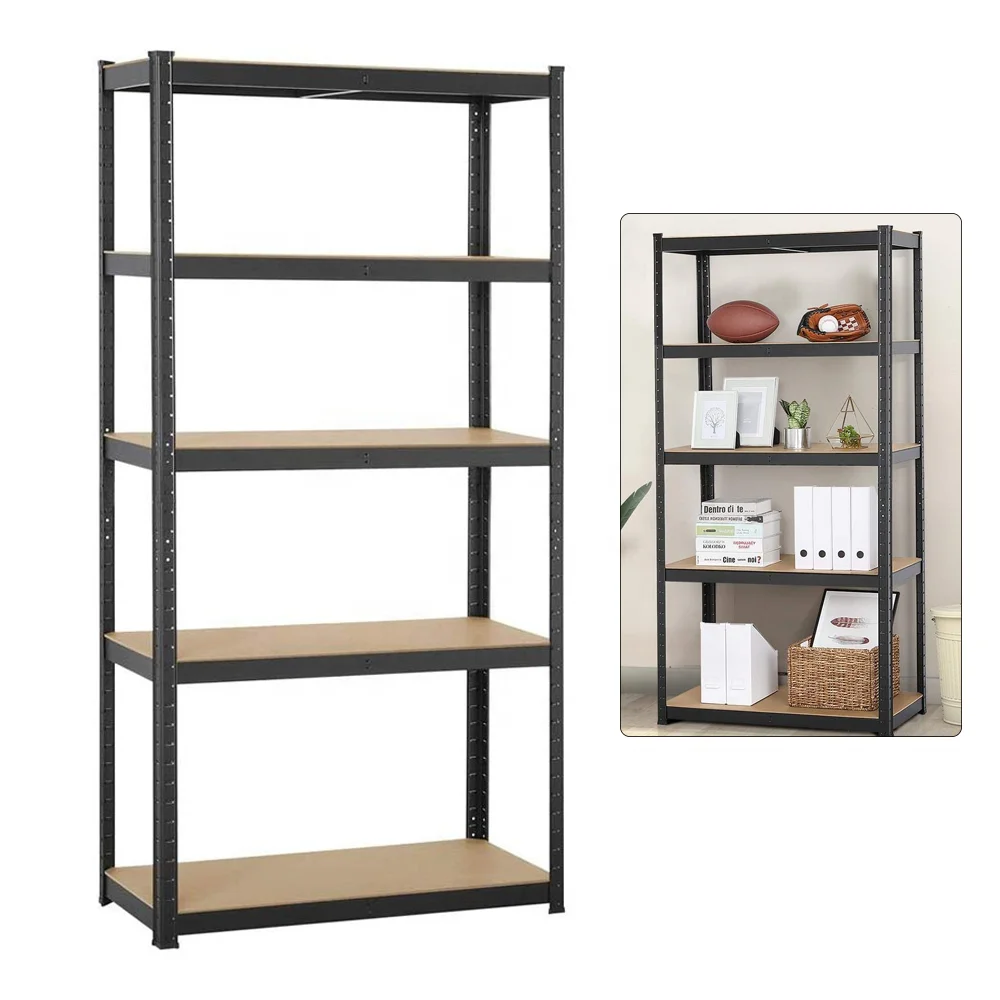 KINDE 5 ярусов Heavy Duty Boltless Rack регулируемые металлические стеллажи полки гараж 180x90x40 см 875 кг