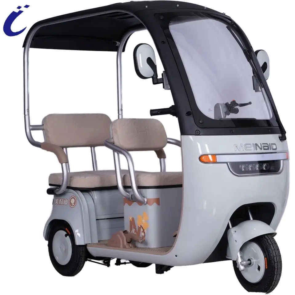 2024 Famous Brand Popular Passenger Electric Tricycle Two-row electric three-wheeled sightseeing tricycles 60v