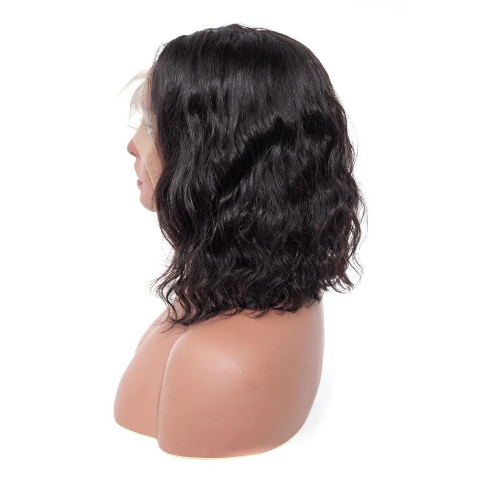 XBL Factory Wholesale Price Hot Selling 100% Vigrin Raw Brazilian Human Hair Straight Body Wave Wig 360 Lace Front Wig