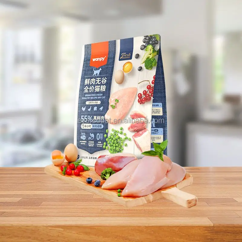 Wanpy 55% богатое свежее мясо 2 кг кошачий сухой корм для кошек опт домашних животных котенка и взрослых