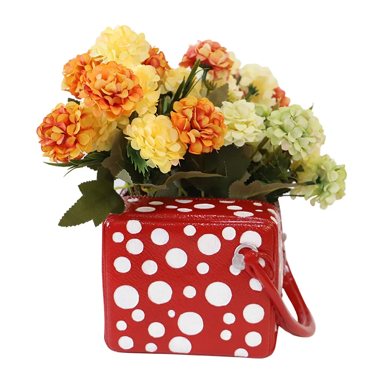 O&M Dried Flower Storage Vase Resin Bag Vase Resin Vases For Home Decor