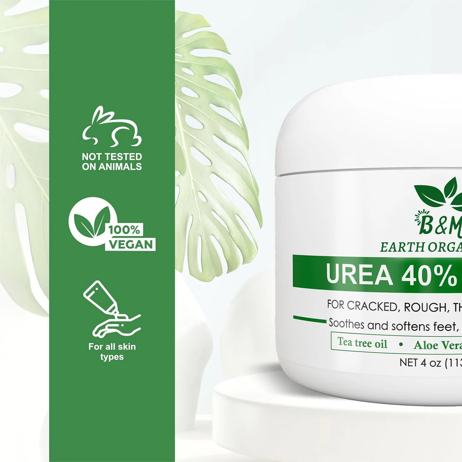 Urea 40% Cream Foot Cream Dead & Dry Skin Corn Callus and Dead Skin Remover Softener Moisturizer For Feet Elbows Hands and Knees