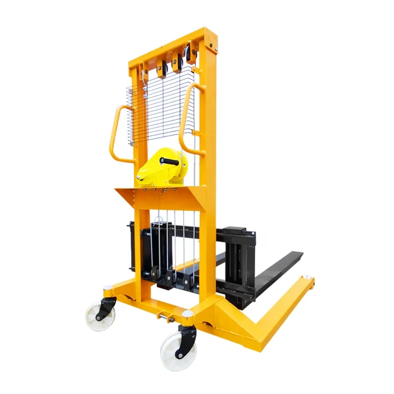 manual Lift Stacker 1 ton  Remote Control manual  lifting stacker with self lock