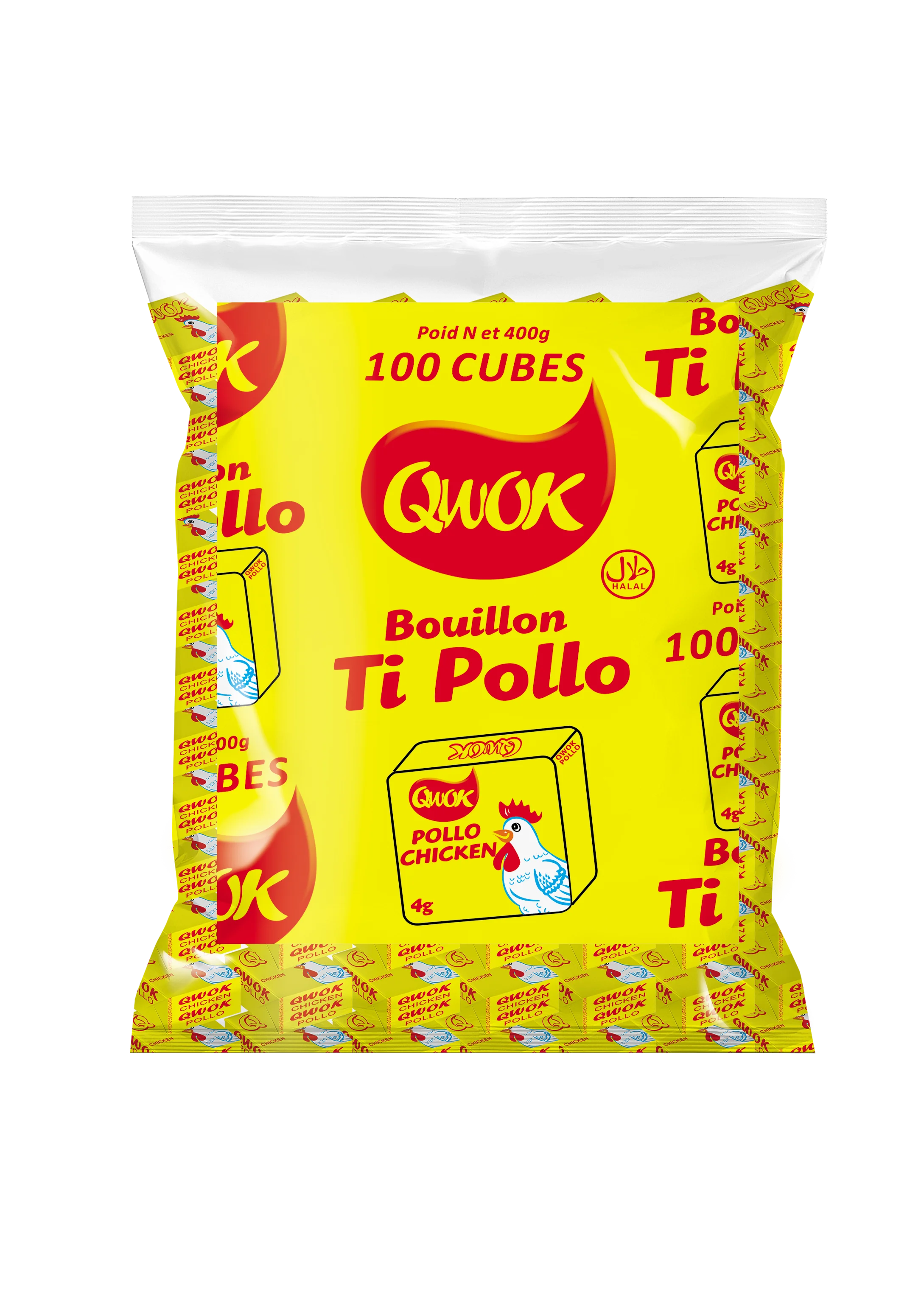 HALAL 4g chicken flavor Bouillon cube seasoning cube OEM wholesale