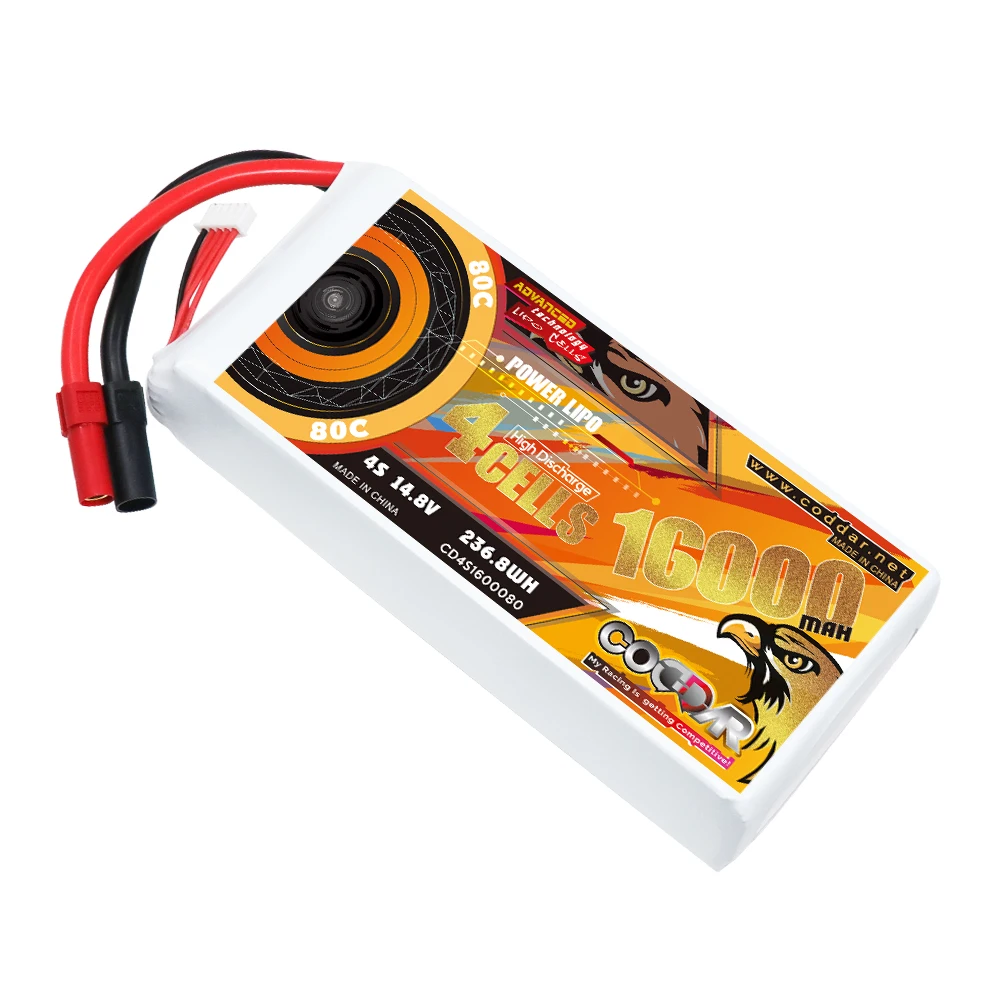 CODDAR 4S 16000 мАч 14 8 В 80C XT150 разъем RC LiPo аккумулятор крупномасштабный Дрон для сельского хозяйства Квадрокоптер гоночный автомобиль грузовик багги