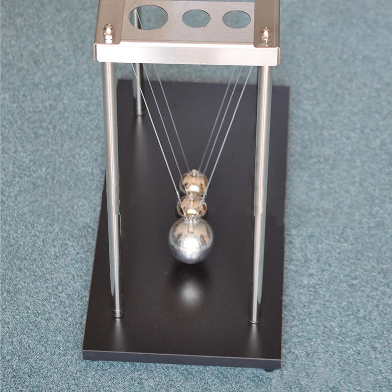 School physics laboratory Collision ball Newton cradle ball Momentum conservation demonstrator Momentum transfer demonstrator